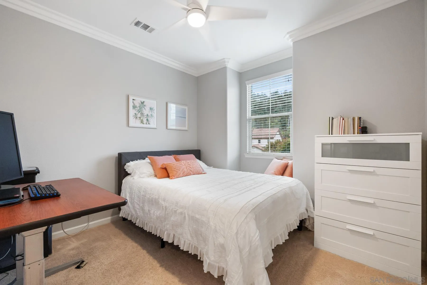 17519 Ralphs Ranch Road San Diego, CA 92127 - Photo 25 of 32 a bedroom with a bed and a desk