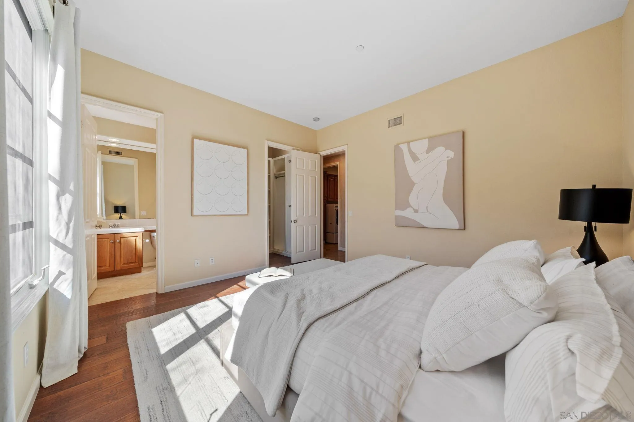 17813 La Amapola Rancho Santa Fe, CA 92067 - Photo 18 of 30 a bedroom with a bed and a view of bathroom
