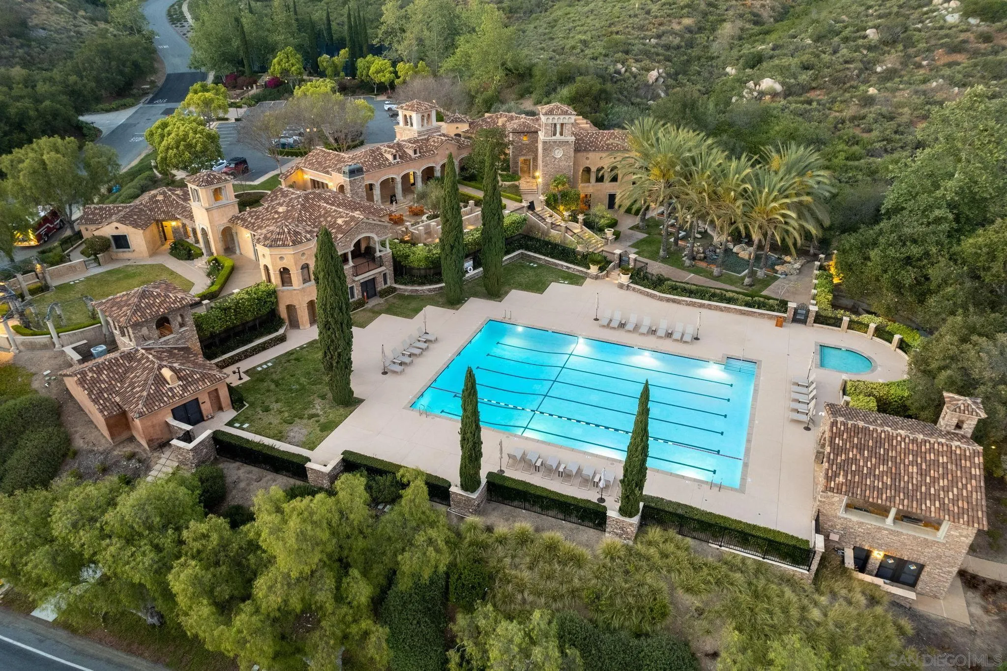 17813 La Amapola Rancho Santa Fe, CA 92067 - Photo 27 of 30 an aerial view of a house with a yard and lake view