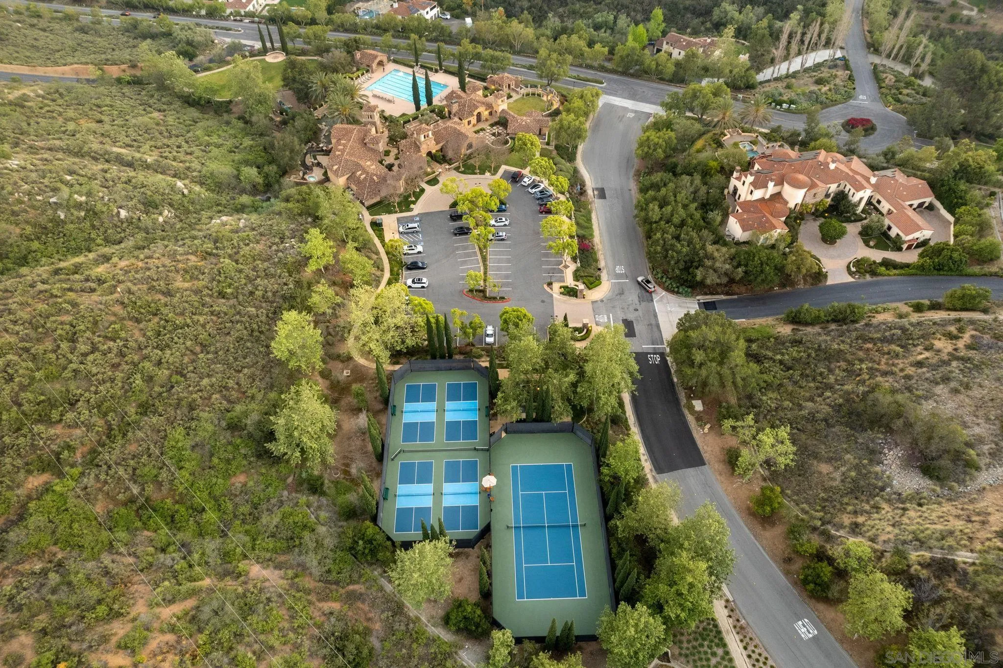 17813 La Amapola Rancho Santa Fe, CA 92067 - Photo 28 of 30 an aerial view of residential houses with outdoor space