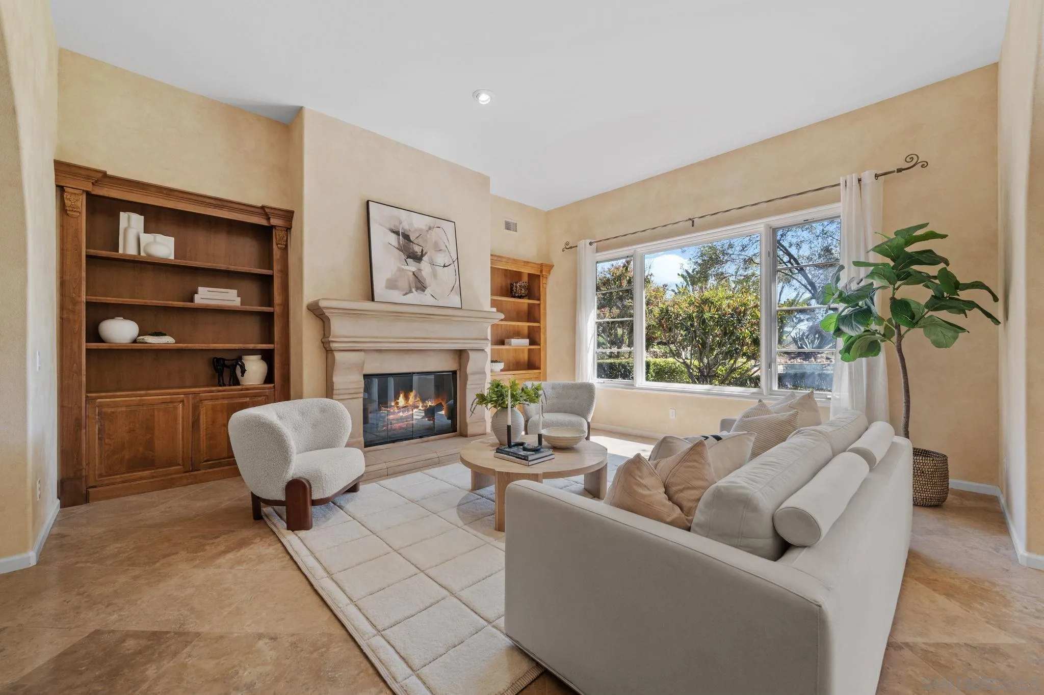 17813 La Amapola Rancho Santa Fe, CA 92067 - Photo 3 of 30 a living room with furniture and a large window