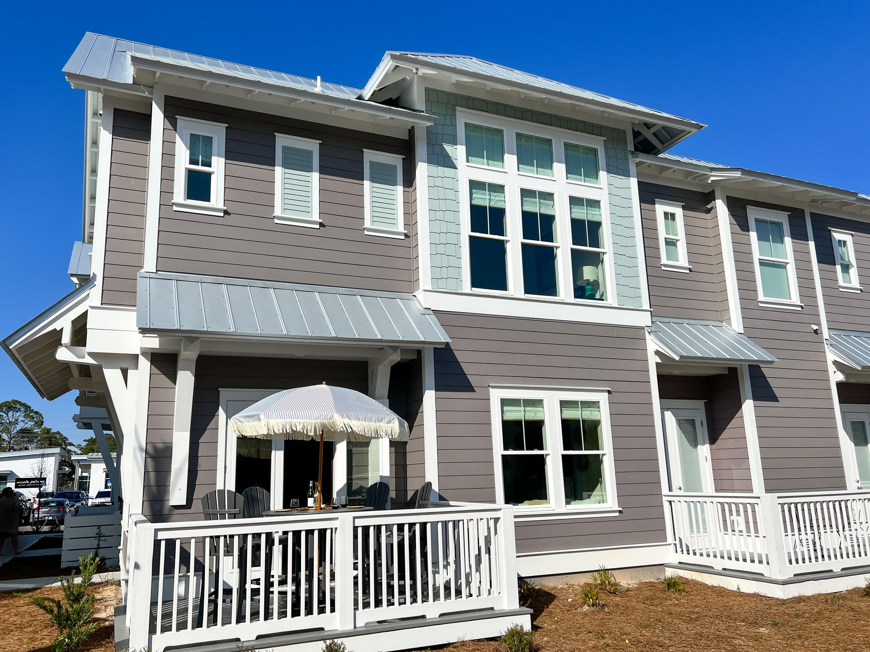96 Wharf Ln Inlet Beach, Unit B Inlet Beach, FL 32461 - Photo 38 of 44 a front view of a house with a porch