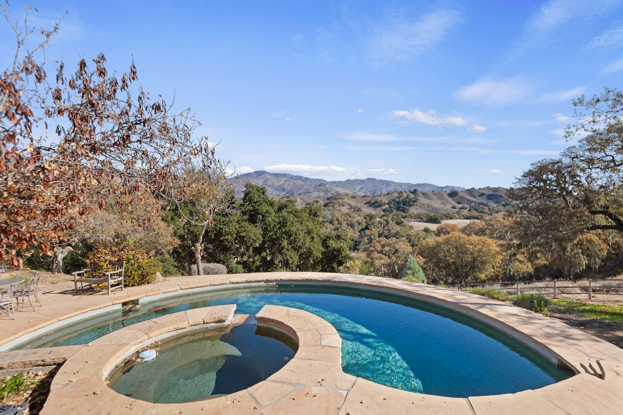 4600 Tim's Road Santa Ynez, CA 93460 - Photo 32 of 47 a view of swimming pool from a balcony