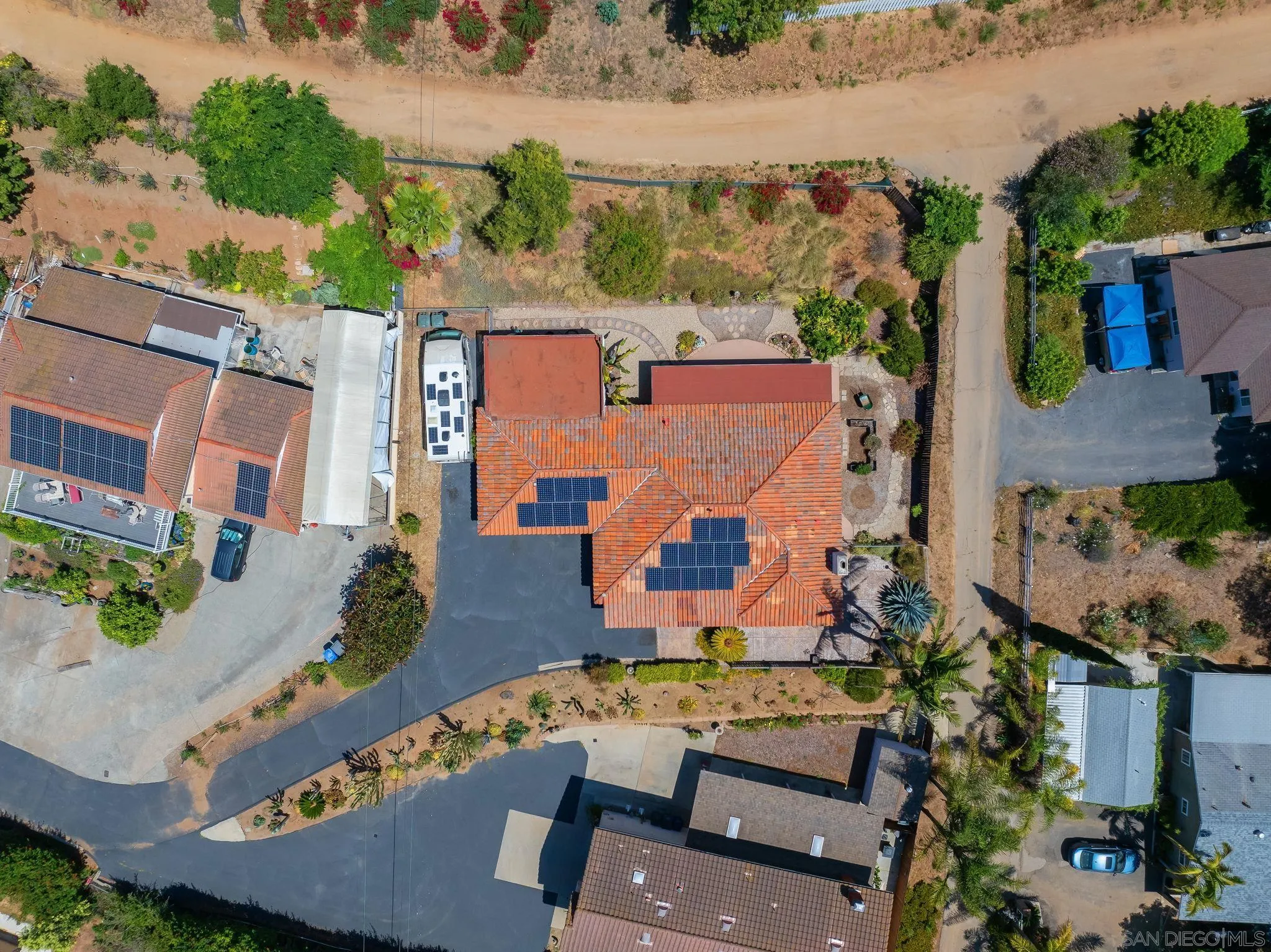 244 Avalon Drive Vista, CA 92084 - Photo 20 of 23 an aerial view of residential houses with outdoor space