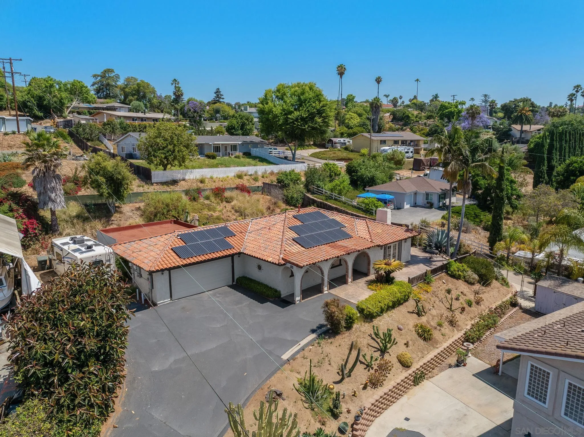 244 Avalon Drive Vista, CA 92084 - Photo 21 of 23 a aerial view of a house with yard swimming pool and outdoor seating