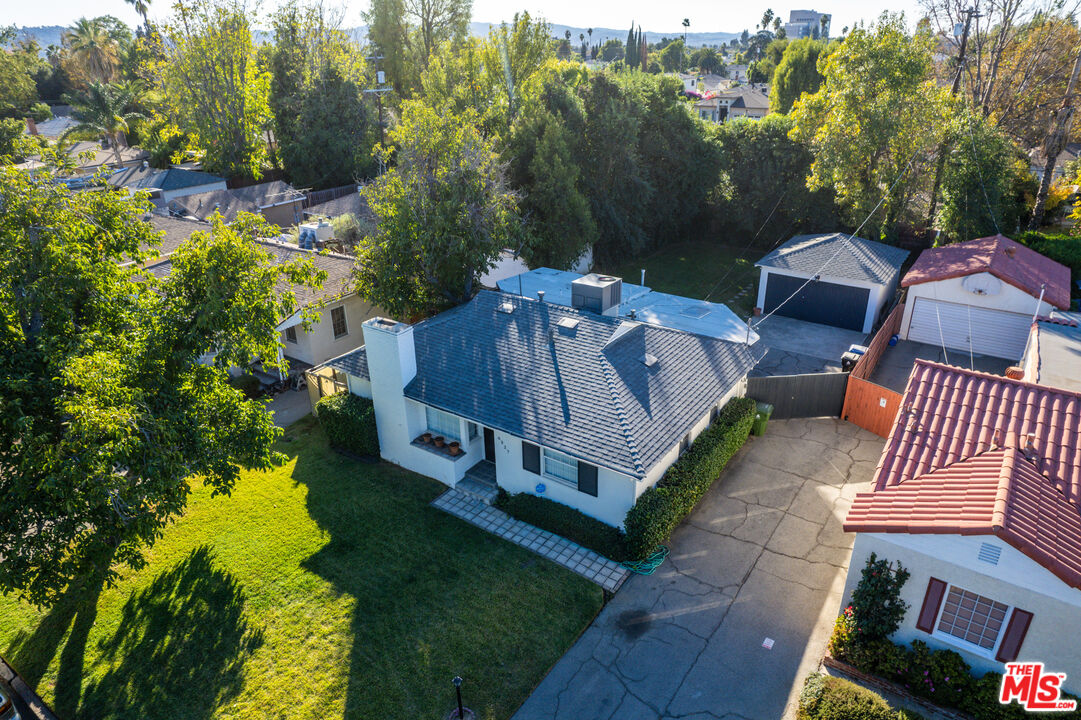 6327 Ranchito Avenue Valley Glen, CA 91401 - Photo 43 of 46 an aerial view of a house with garden space and street view