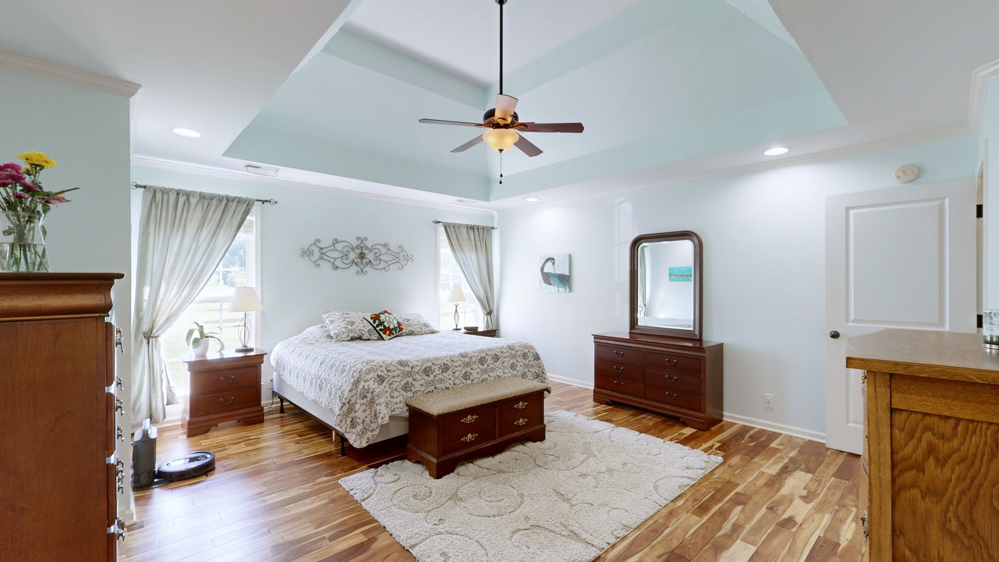 3924 Rowland Road Murfreesboro, TN 37128 - Photo 18 of 53 a bedroom with a bed and wooden floor