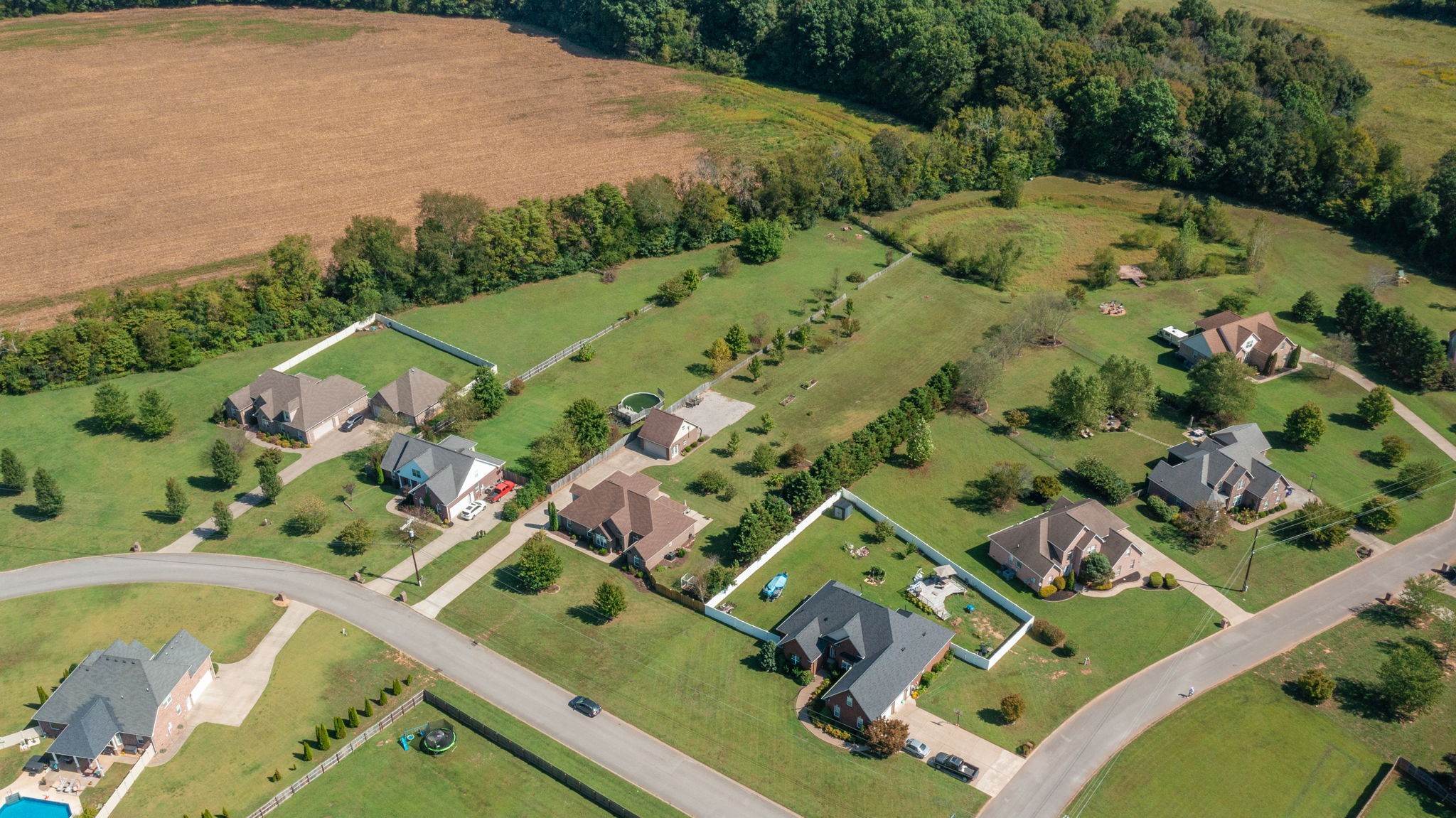 3924 Rowland Road Murfreesboro, TN 37128 - Photo 48 of 53 an aerial view of a residential houses with outdoor space