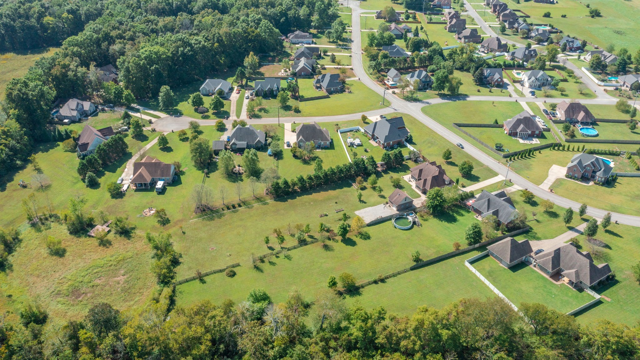 3924 Rowland Road Murfreesboro, TN 37128 - Photo 52 of 53 an aerial view of residential houses with outdoor space