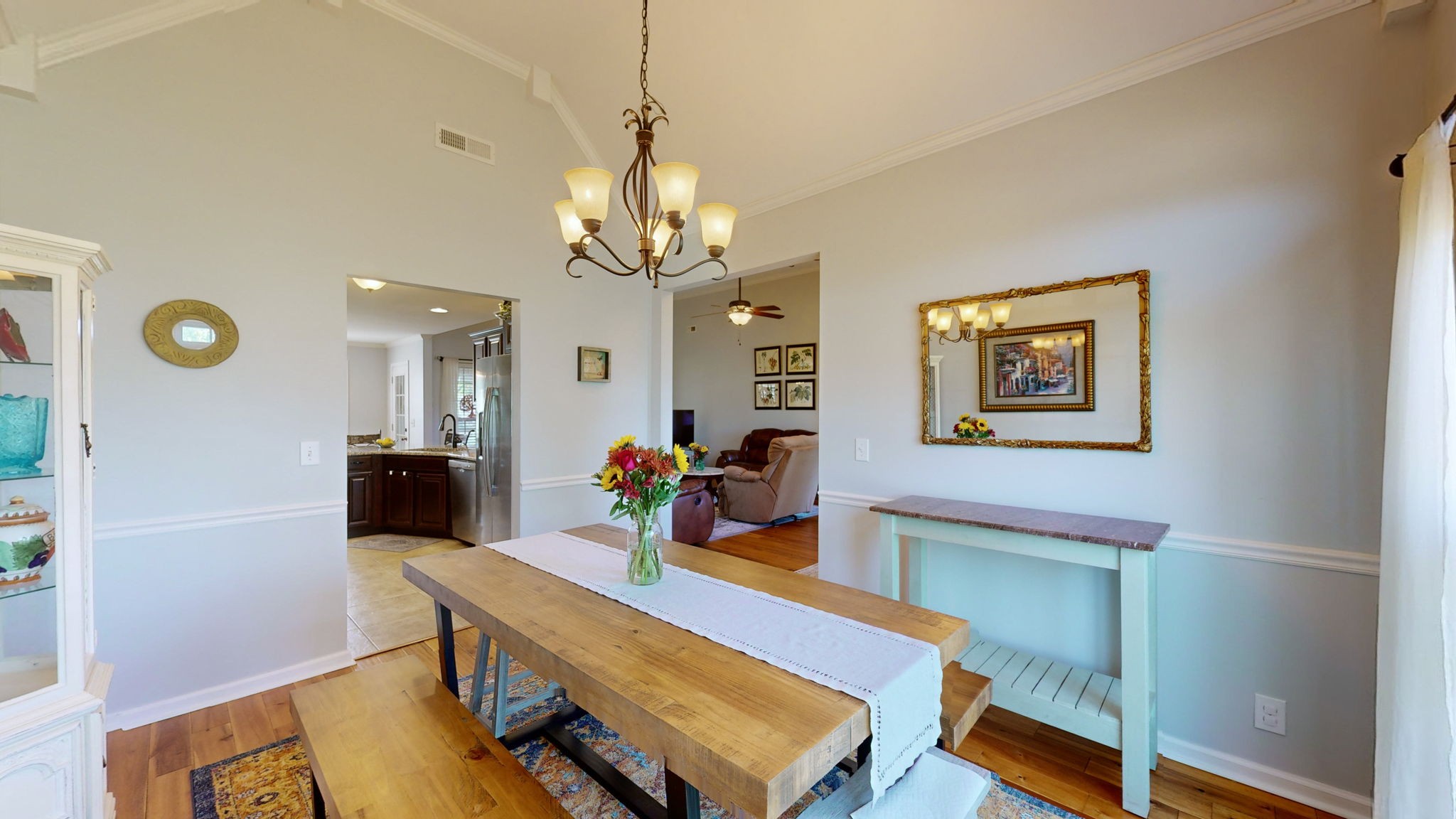 3924 Rowland Road Murfreesboro, TN 37128 - Photo 8 of 53 a view of a dining room with furniture and chandelier