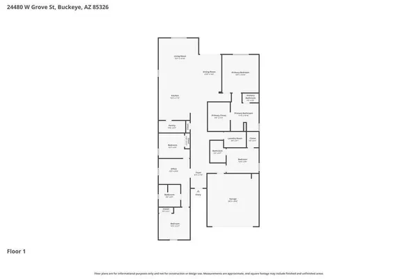 $2,435 | 24480 West Grove Street, Buckeye, AZ 85326