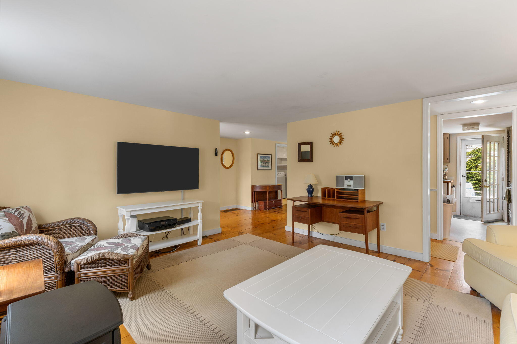 7 Aunt Matties Road Chatham, MA 02633 - Photo 8 of 37 a living room with furniture and a flat screen tv