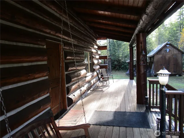 a view of outdoor space with seating space