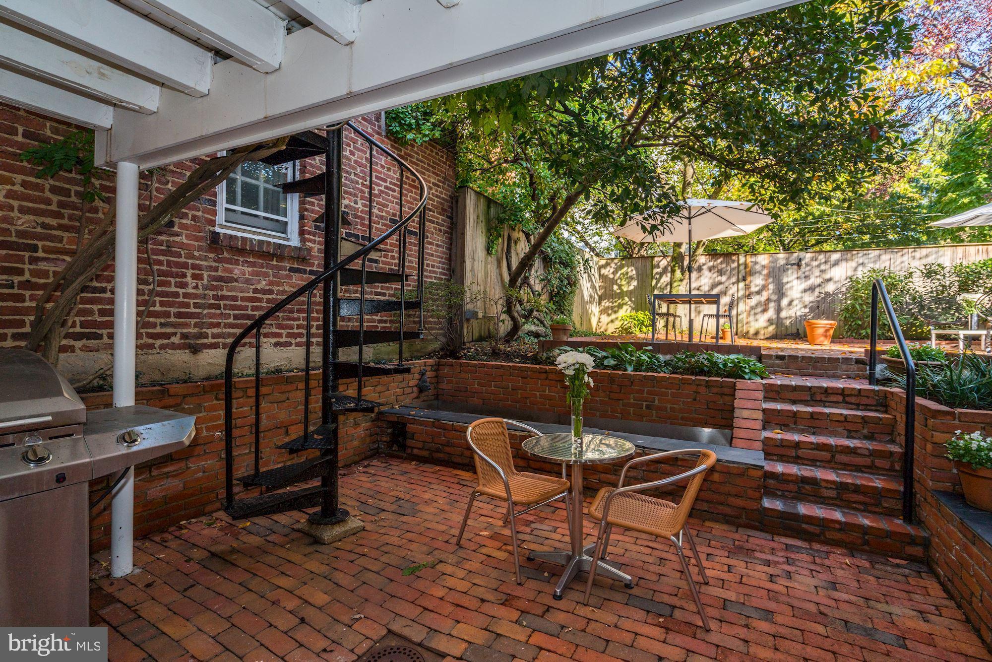 1355 28th Street Northwest Washington, DC 20007 - Photo 43 of 46 Two-Tiered Rear Garden