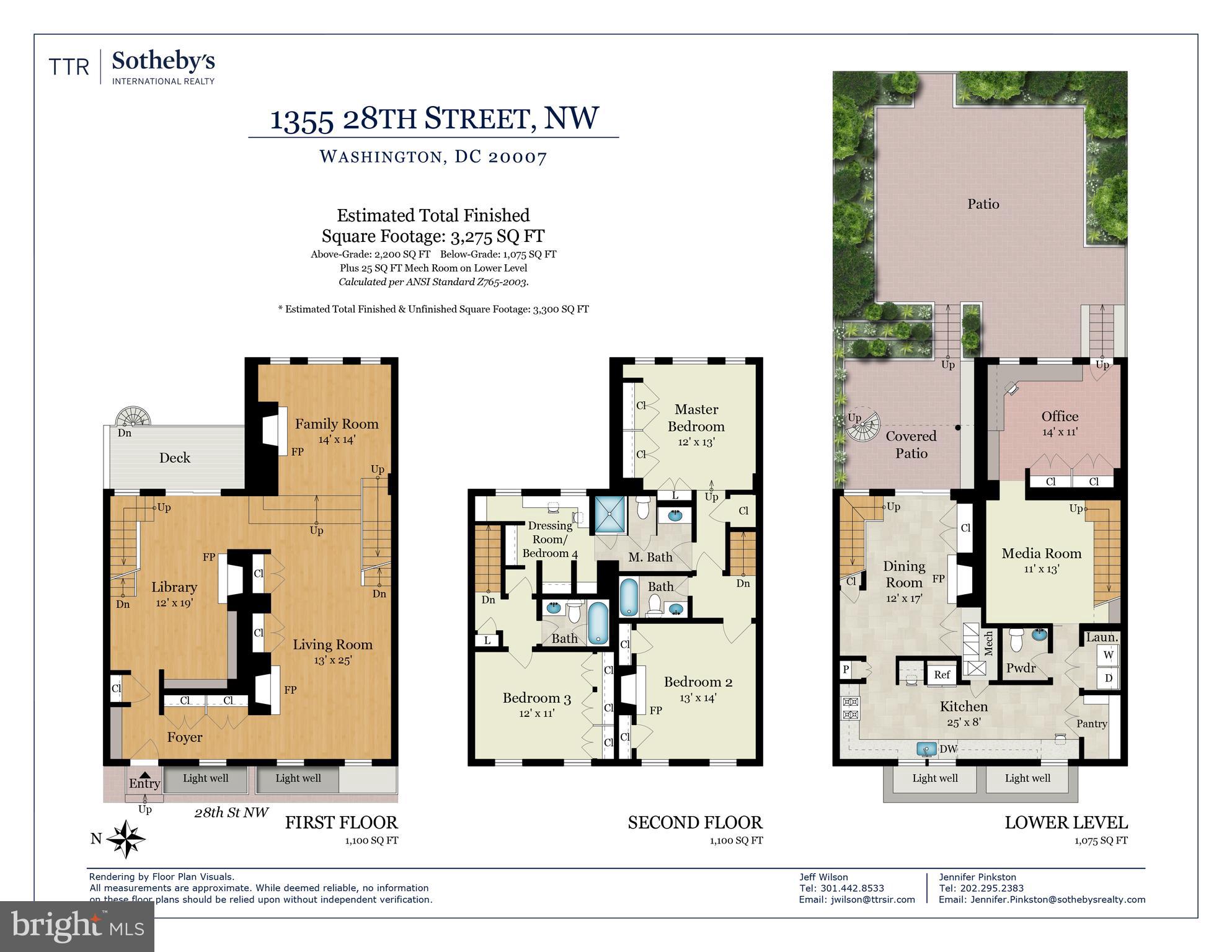 1355 28th Street Northwest Washington, DC 20007 - Photo 46 of 46 Floor Plans
