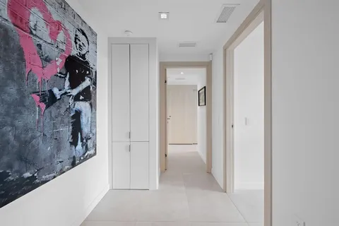 a view of a walk in closet