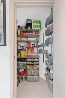 a view of store room with shelves