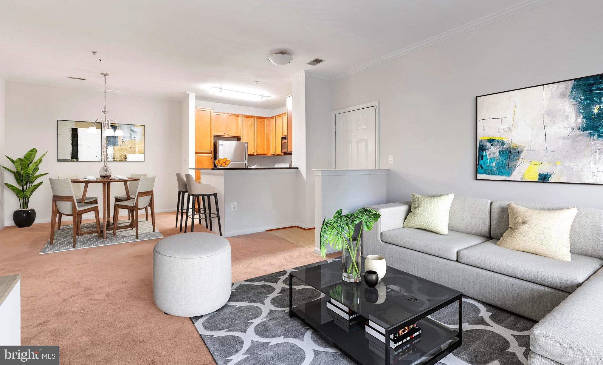 1509 North Point Drive, Unit 103 Reston, VA 20194 - Photo 2 of 33 *Virtually Staged* Living Room