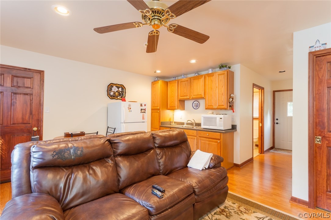 9212 Cattail Road Chesterfield, VA 23838 - Photo 36 of 47 a living room with furniture and a kitchen view