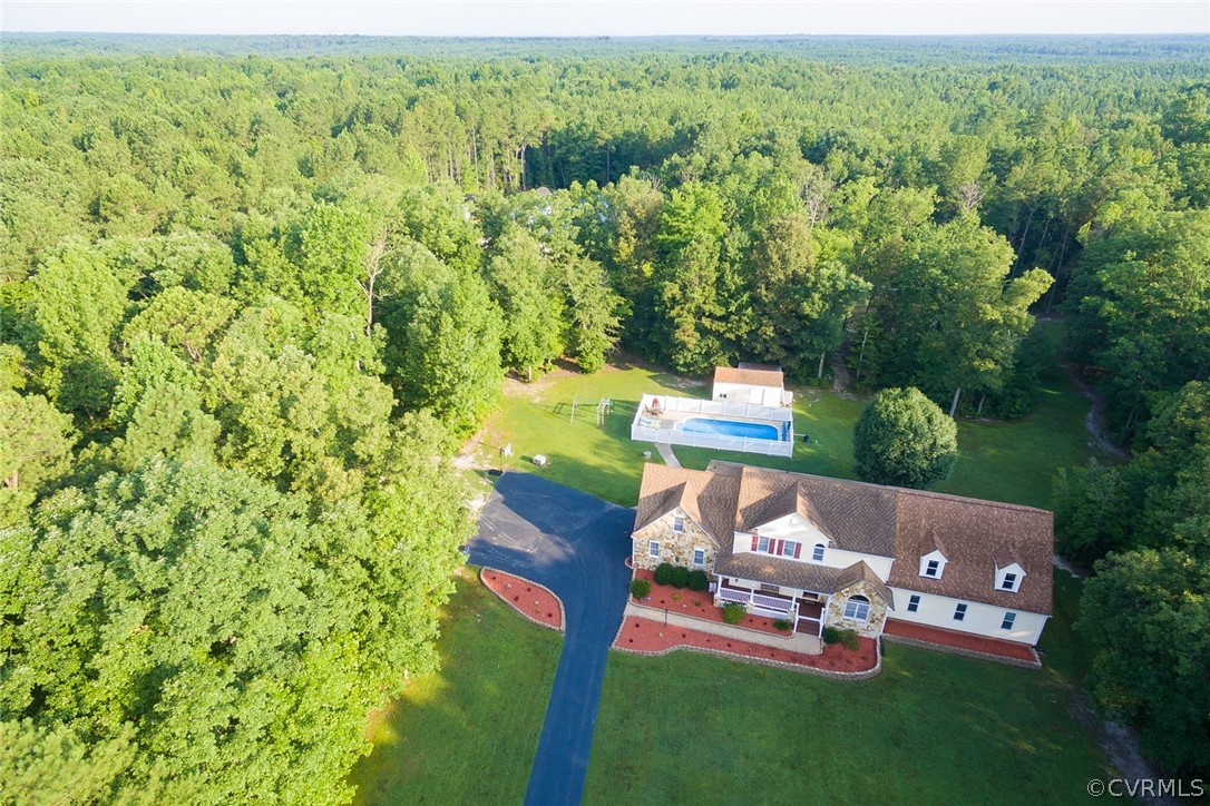 9212 Cattail Road Chesterfield, VA 23838 - Photo 5 of 47 an aerial view of a house with garden space and sitting area
