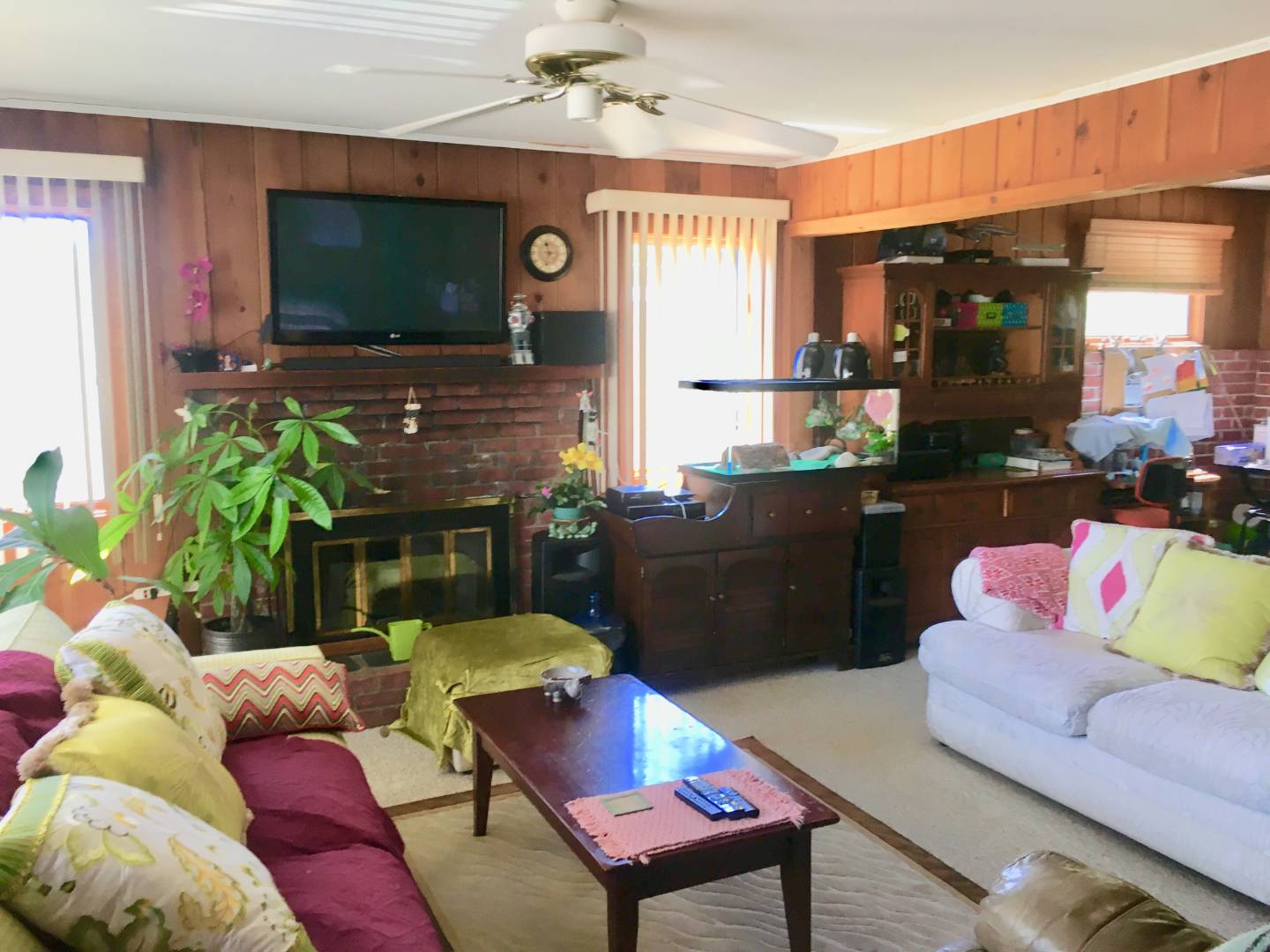 67 2nd House Road Montauk, NY 11954 - Photo 5 of 7 a living room with furniture and a flat screen tv