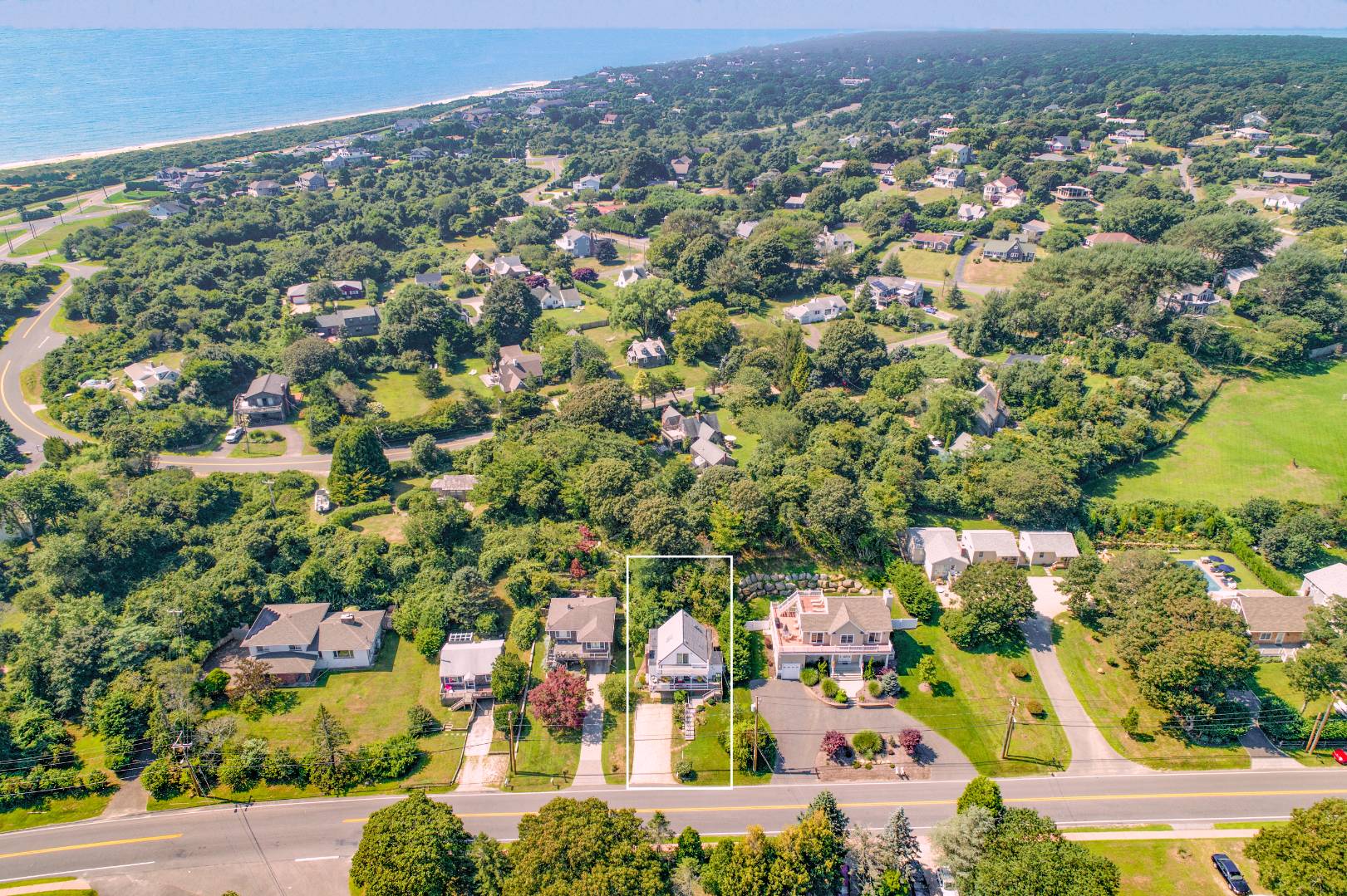 67 2nd House Road Montauk, NY 11954 - Photo 7 of 7 an aerial view of residential houses with outdoor space