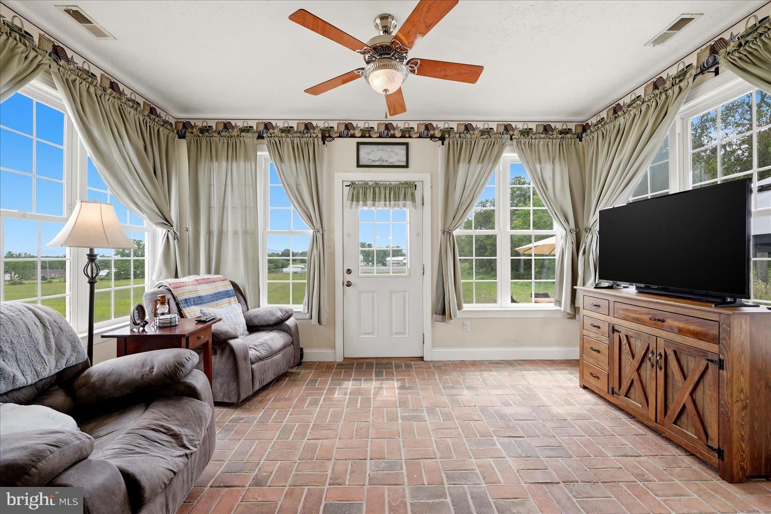 6264 Middle Road Stephens City, VA 22655 - Photo 29 of 73 Sunroom with brickfloor