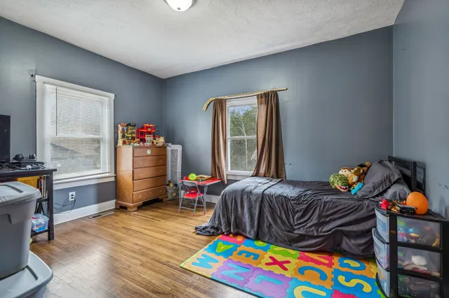 a house view with a garden space