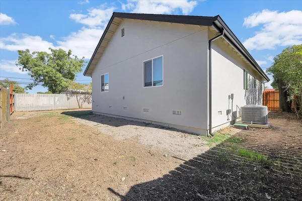 a backyard of a house