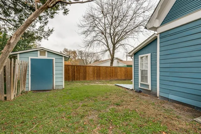 a backyard of a house