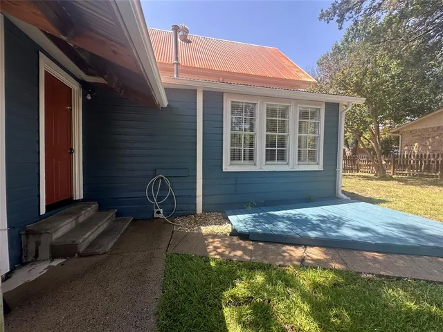 a house view with a seating space