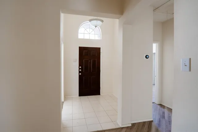 a view of an entryway door