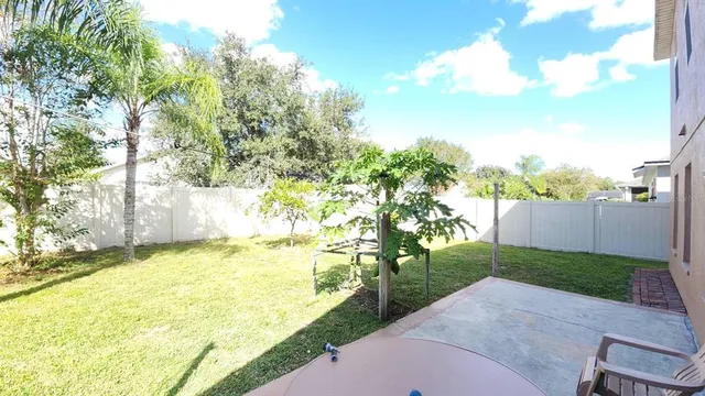 a view of an outdoor space and a yard