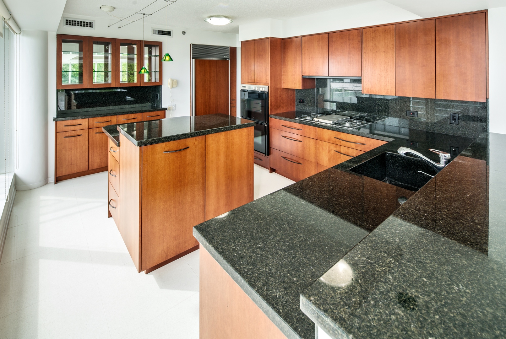 1618 Sheridan Road, Unit 5 Wilmette, IL 60091 - Photo 5 of 11 a kitchen with stainless steel appliances granite countertop a sink and a white cabinets