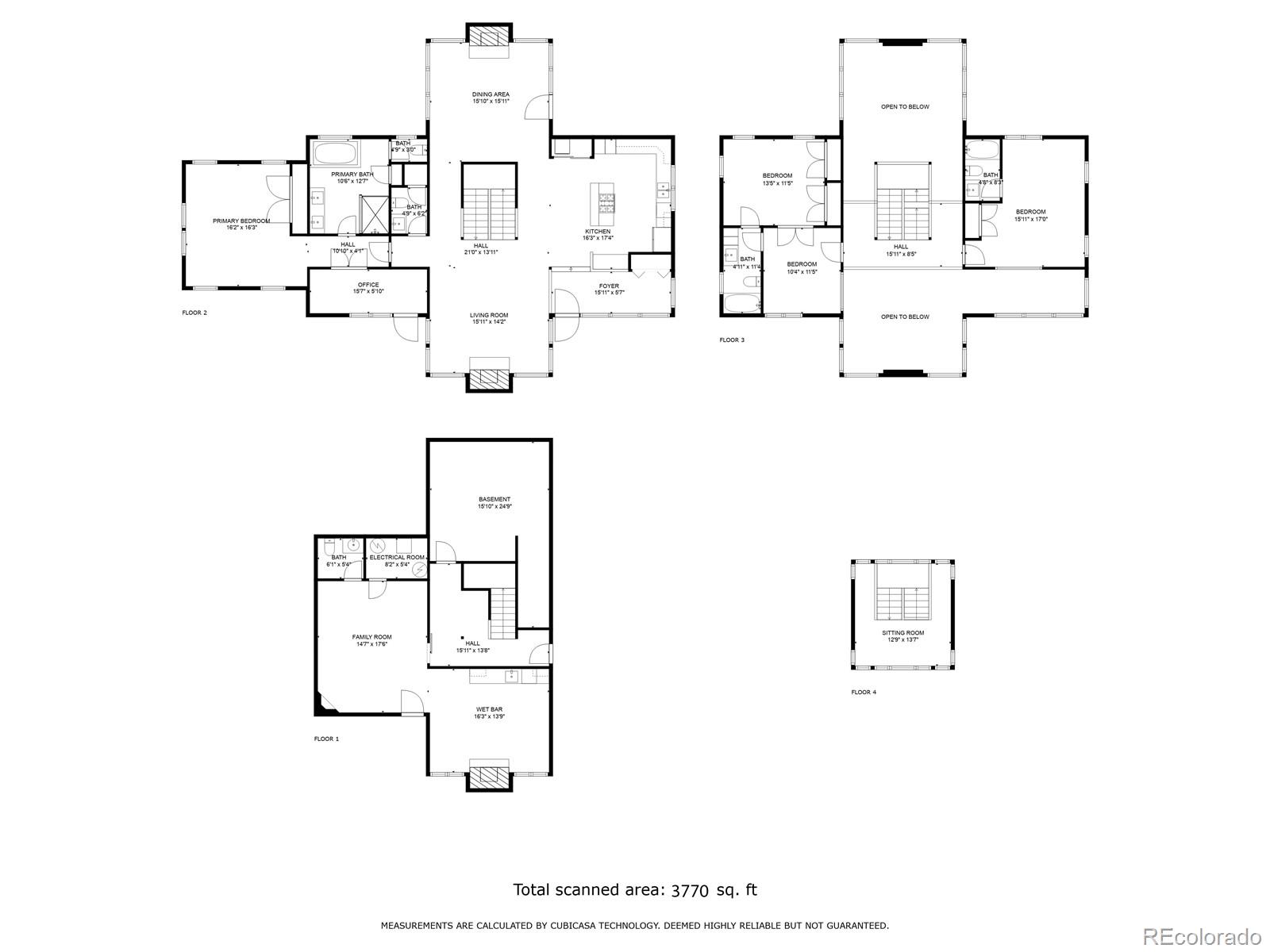 5090 South Perry Park Road Sedalia, CO 80135 - Photo 50 of 50 a picture of a floor plan