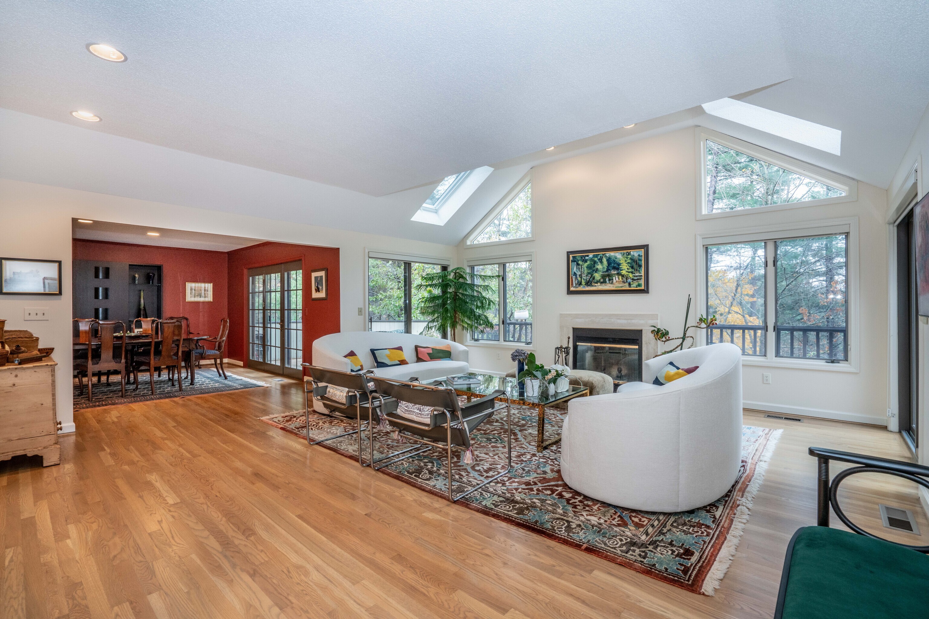 34 Cary Lane, Unit 34 Bloomfield, CT 06002 - Photo 2 of 40 a living room with fireplace furniture and a large window