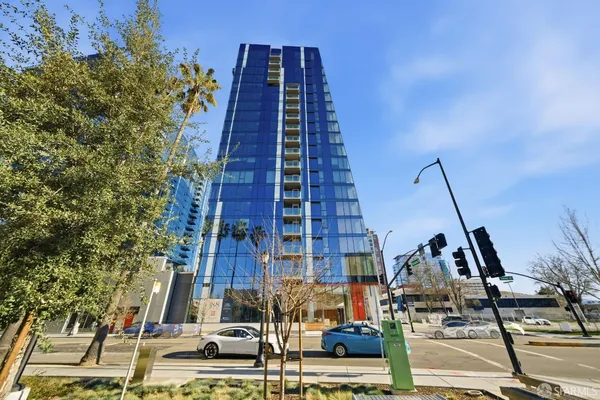 a view of a tall building