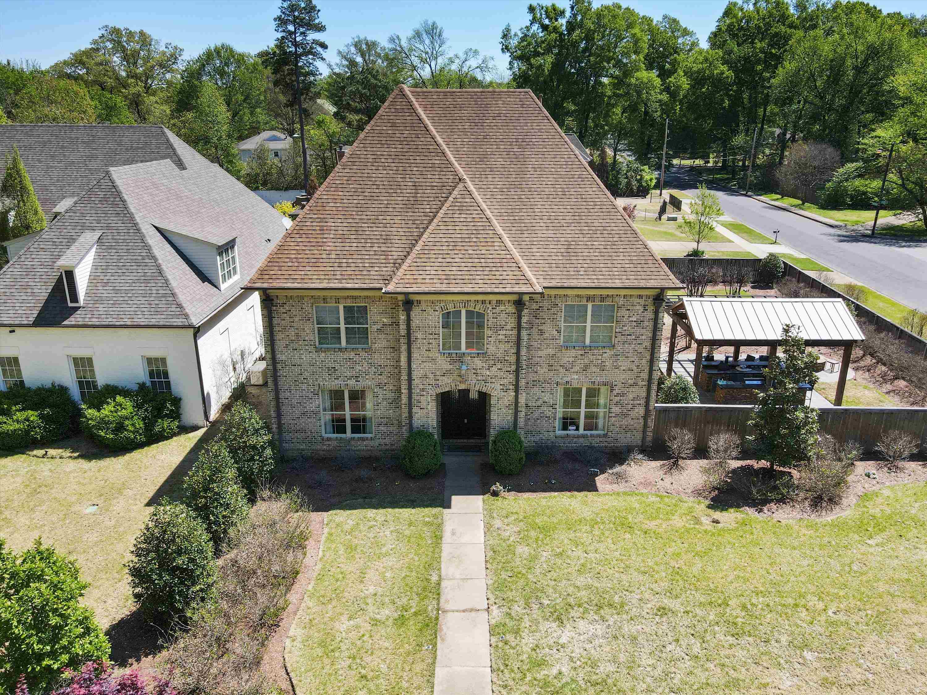 5168 Barry Road Memphis, TN 38117 - Photo 25 of 25 a aerial view of a house with swimming pool and garden