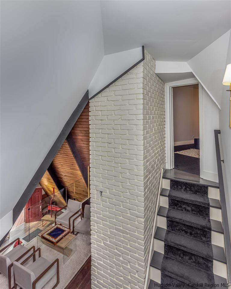 96 Lake Road Hunter, NY 12442 - Photo 28 of 35 a view of staircase with wooden floor and stairs