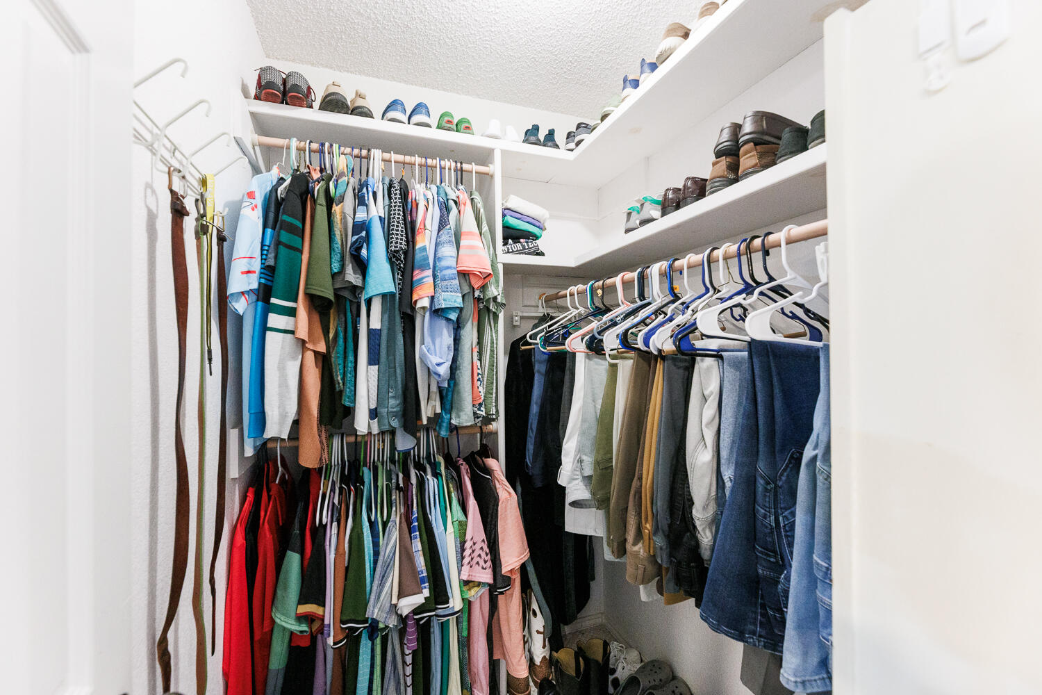 3713 95th Street Lubbock, TX 79423 - Photo 44 of 70 a view of walk in closet with clothes and shoes