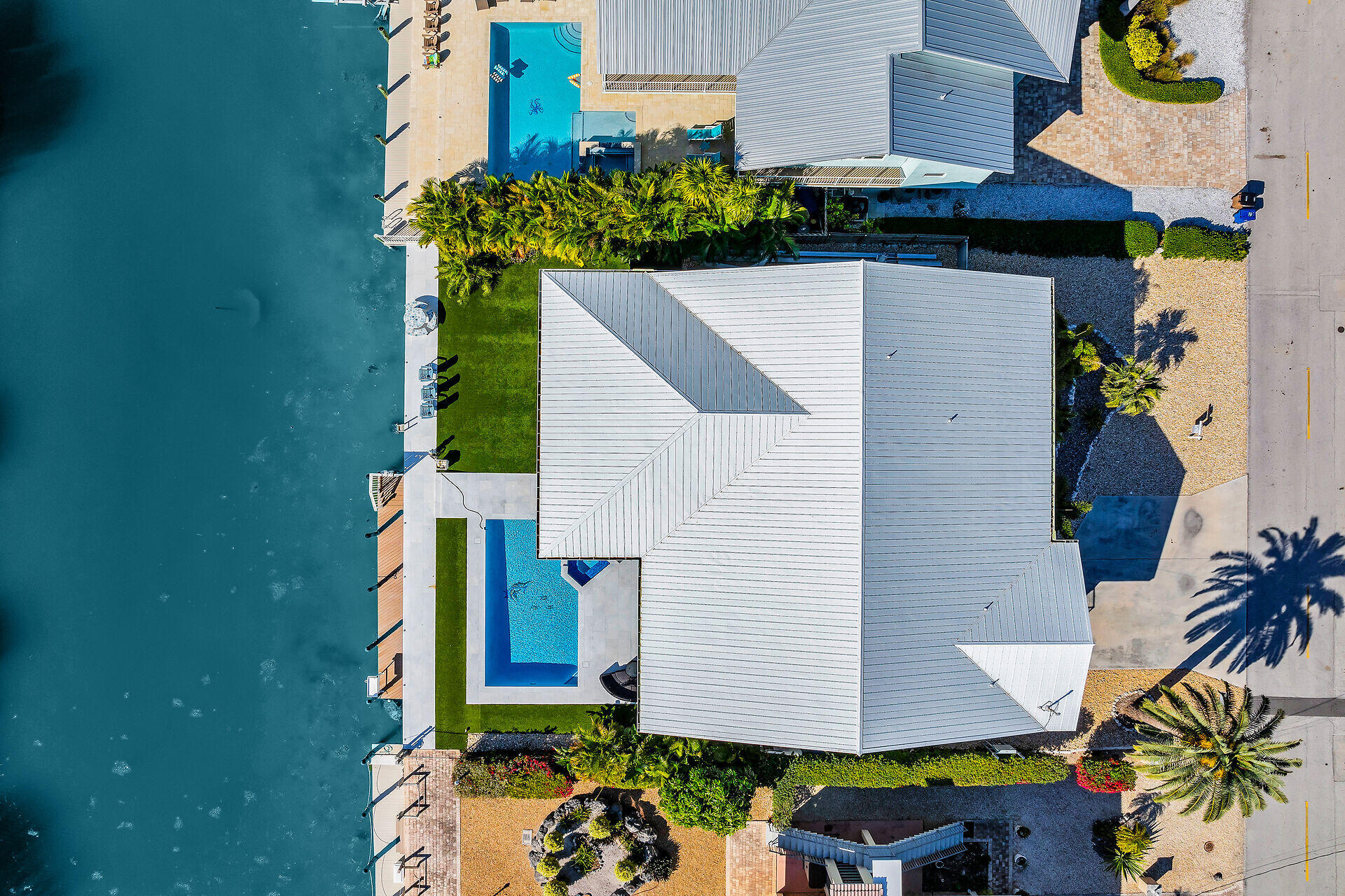 241 12th Street Key Colony Beach, FL 33051 - Photo 56 of 74 an aerial view of a house with a yard
