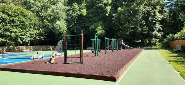 a view of a tennis court