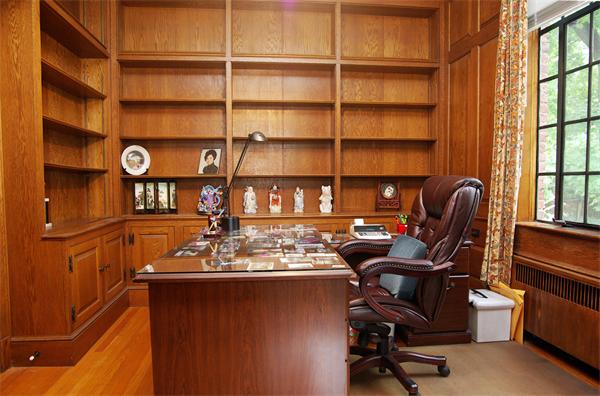 87 Hobart Road Newton, MA 02459 - Photo 6 of 22 a view of a workspace with furniture and a window