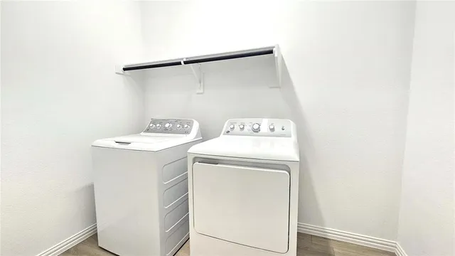 a close view of closet