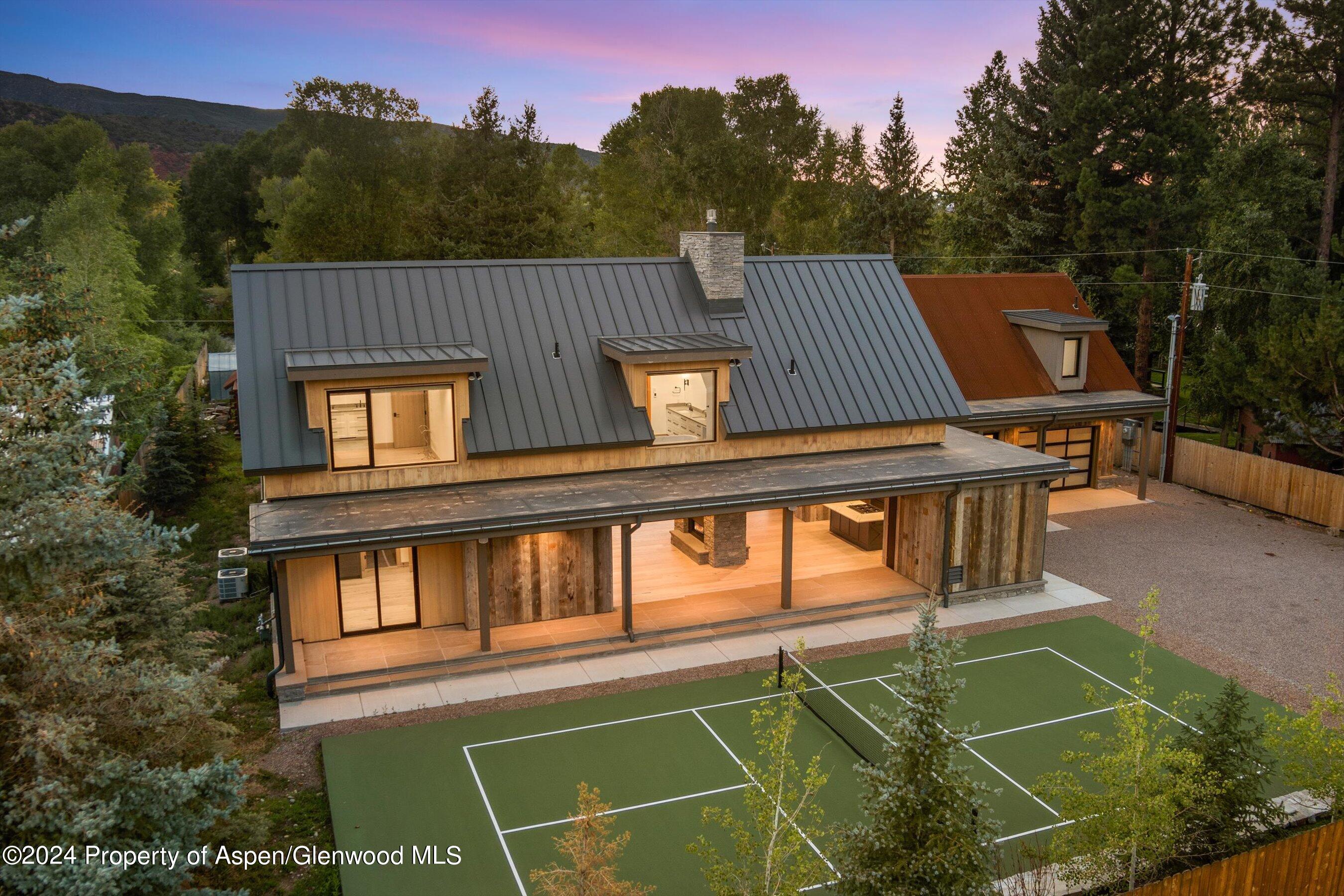 1043 Willits Lane Basalt, CO 81621 - Photo 11 of 59 Front of House with Pickleball Court