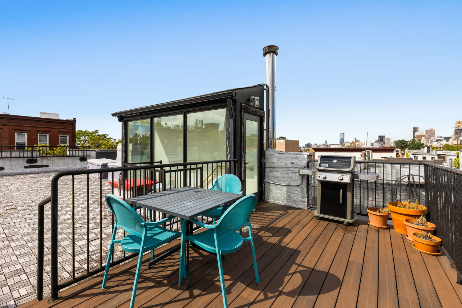 541 Henry Street, Unit D Brooklyn, NY 11231 - Photo 7 of 11 a view of a balcony with furniture
