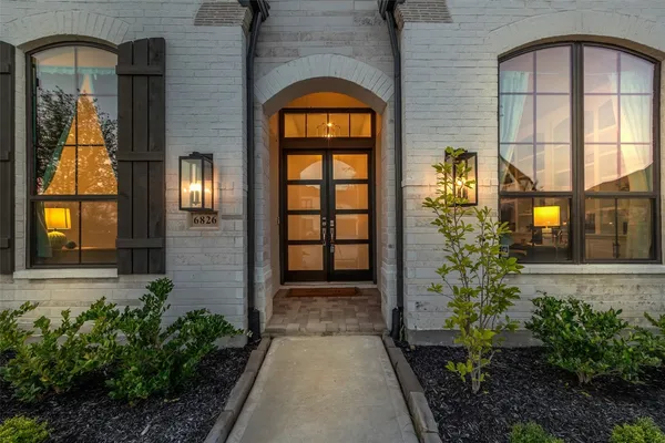 a front view of a house