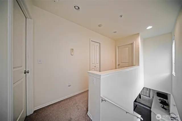 a view of hallway with window