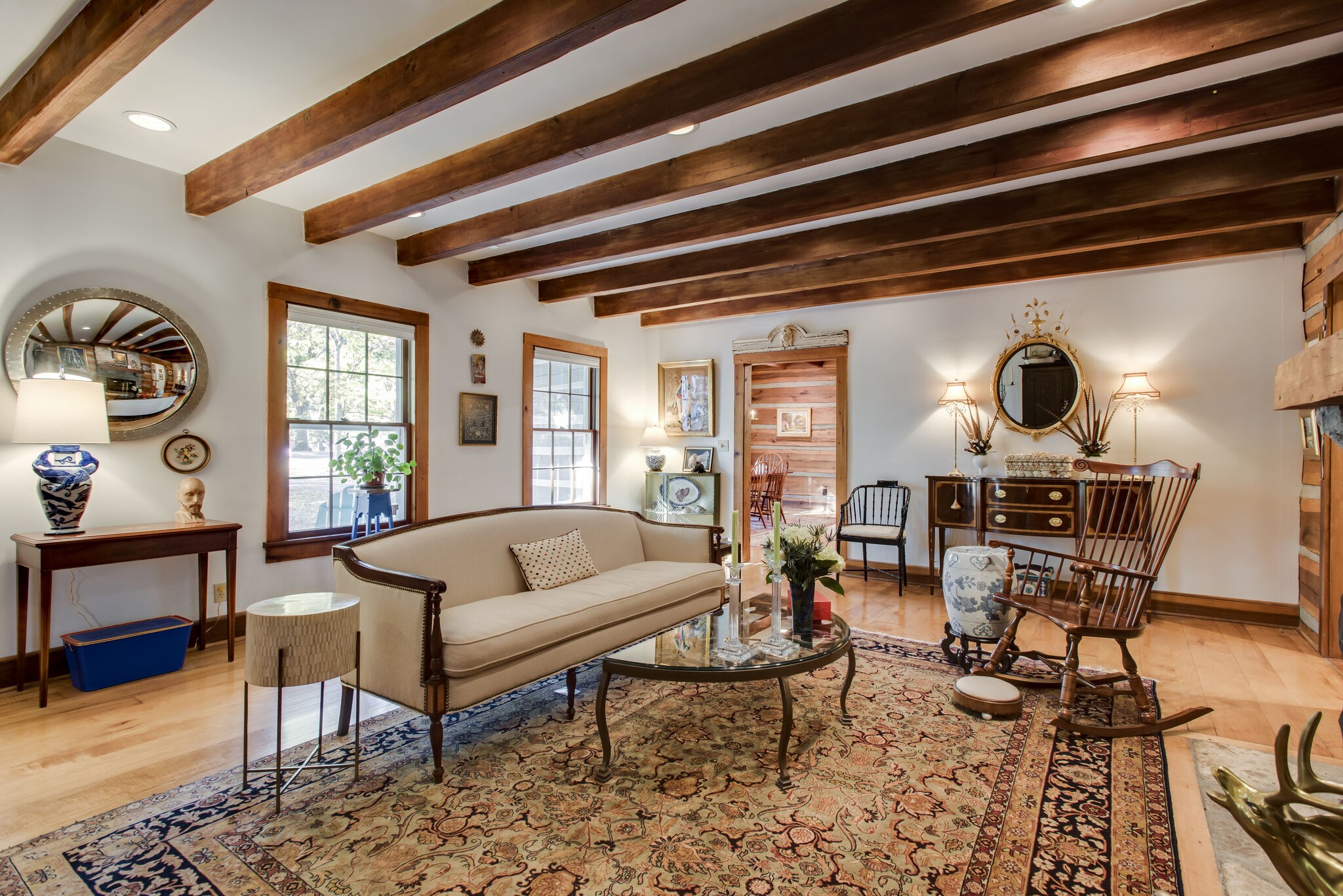 6230 Bresslyn Road Nashville, TN 37205 - Photo 9 of 53 a living room with furniture and a wooden floor