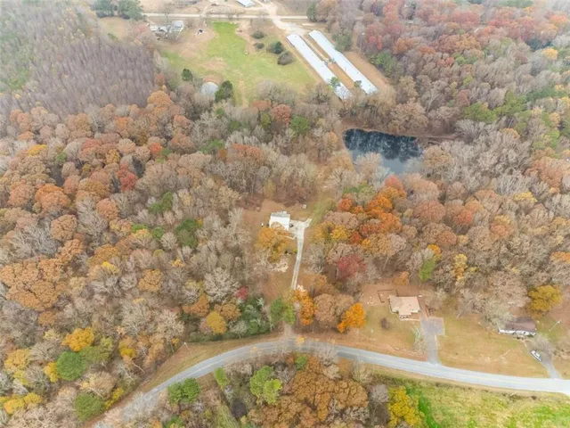 a view of a yard with a house and a tree